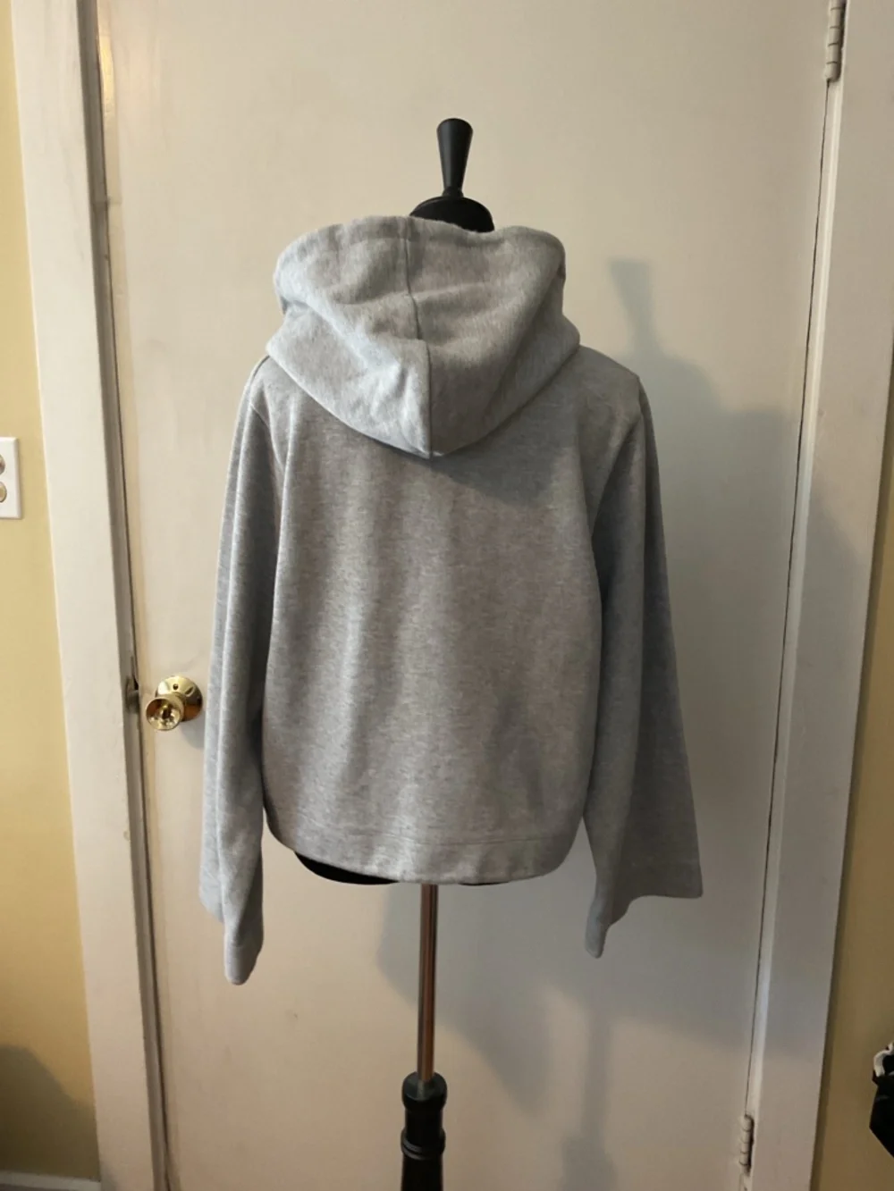 J.Crew Gray Bell Sleeve Pullover Hoodie Sweatshirt Size L